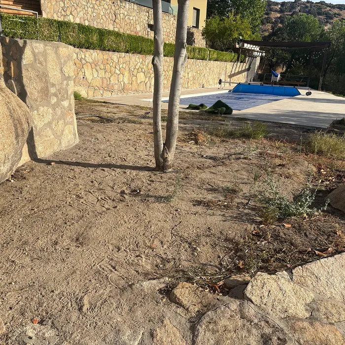 Antes: Jardín original